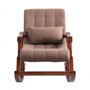 adjustable solid wood rocking chair