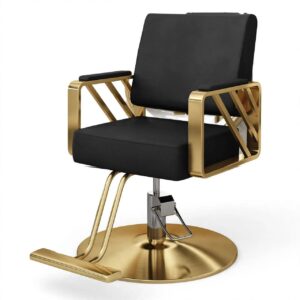 saloon golden styling chair
